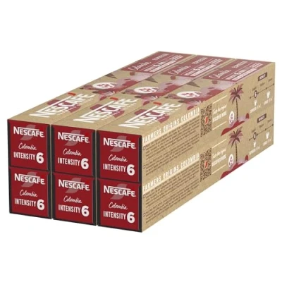 Imagen de NESCAFÉ Farmers Origins Colombia Espresso Cápsulas de Café 6 x 10 Unidades Aprobado para Máquinas Nespresso
