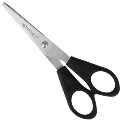 Imagen de Westcott E 31150 00 Tijeras de oficina, acero inoxidable, 13 cm, 5 pulgadas, color negro
