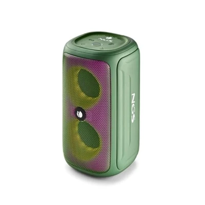 Imagen de Altavoz Inalámbrico Ngs Roller Beast Green 32w Resistente Al Agua Ipx5 Bt/tws/ Aux In/ Radio Fm