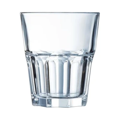 Imagen de Arcoroc Colección Granity 6 vasos bajos de 27 cl vidrio templado apilables Uso profesional Extremadamente resistentes Fabricado en Francia Embalaje reforzado para la venta online