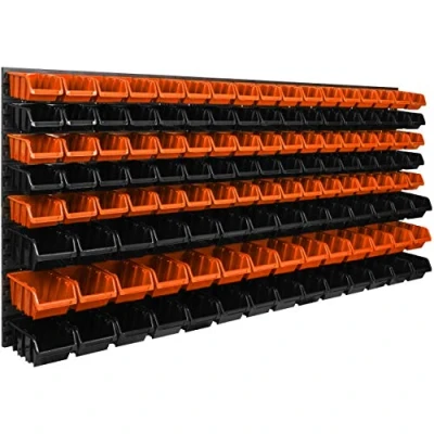 Imagen de 27 Unidades Sistema de Almacenamiento Pared 173 x 78 cm, Cajas apilables, Almacenamiento, extrafuertes, estantes Pared, ampliables