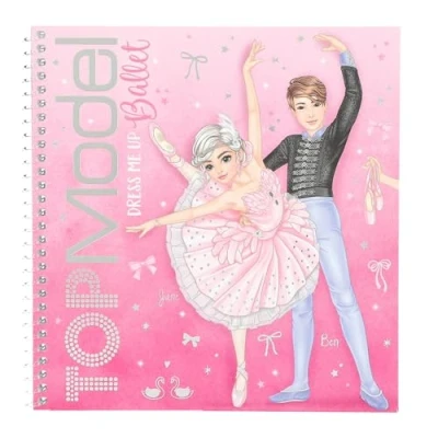 Imagen de Depesche 13611 TOPModel Ballet Libro Dress Me Up con 24 páginas de Motivos Bailarinas preimpresos para diseñar tú Mismo, Incl. 11 Hojas Pegatinas, Multicolor, One Size