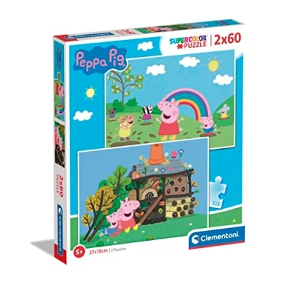 Imagen de Clementoni Puzzle Infantil 2 Puzzles de 60 Piezas Peppa Pig Desde 4 años (21622)