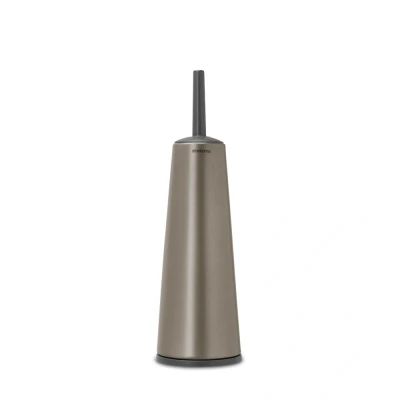 Imagen de Brabantia Renew Collection Escobilla de baño con Soporte, Acero Inoxidable, Platinum
