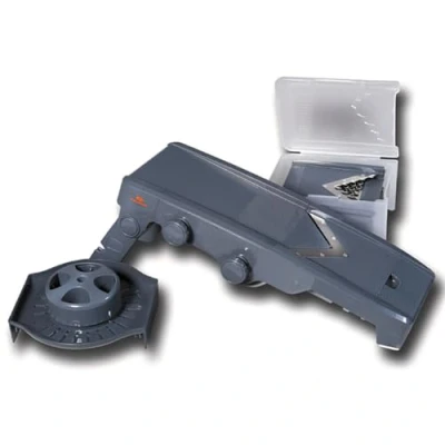 Imagen de Lacor 60356 Mandolina con corte en V 5 Cuchillas + Exprimidor Gris