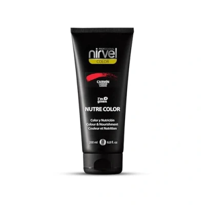 Imagen de Nirvel NUTRE COLOR FLUOR Carmin 200 mL Mascarilla Profesional Coloración temporal Nutrición y brillo