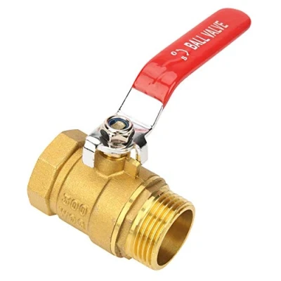 Imagen de Akozon Válvula de Bola Latón Tubo Macho y Hembra Rosca 1&quot;BSP DN25