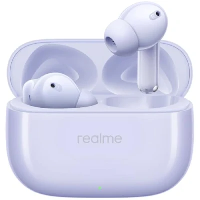 Imagen de realme Auriculares Bluetooth 5.4 T310, cancelación de Ruido híbrida 46 dB, Controladores Graves dinámicos 12,4 mm, 40 Horas Tiempo reproducción Total, Resistencia al Agua IPX5, Morado