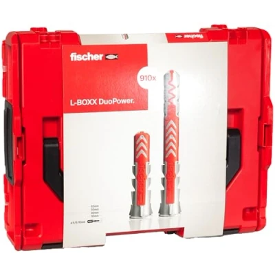 Imagen de fischer Caja de tacos surtida, Rojo Y Gris, 910 uds