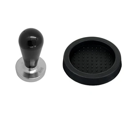 Imagen de Scarlet Espresso Elegant Prensa para barista (con mango ergonómico de aluminio y base acero inoxidable, una extracción perfecta con máquinas portafiltro (41 mm)