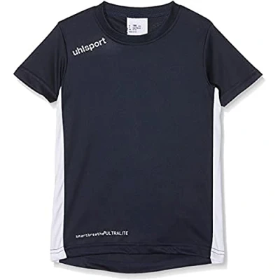 Imagen de Uhlsport Essential MC Camiseta de Juego Manga Corta, Hombre, Azul Marino/Blanco, 128