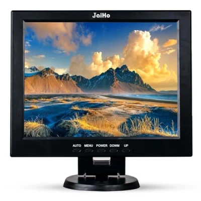 Imagen de JaiHo Monitor CCTV de 12 Pulgadas 800x600 4:3 Pantalla TFT LCD Pequeña Seguridad con HDMI/VGA/BNC/AV para PC Raspberry Pi Home Security Cámara STB Ordenador