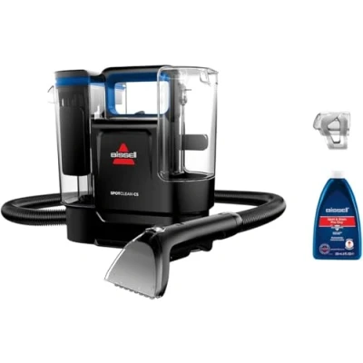 Imagen de BISSELL SpotClean C5, Aspiradora de Agua Tapiceria, Lava Ligera con Sistema Triple Action, Limpiador Liquidos para Alfombras, Sofa, Autos y Más, Motor Potente 400W, 3861N