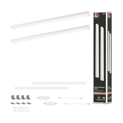 Imagen de Paulmann lámpara bajo mueble Inline Extensión de 2 unidades blanco 35 cm