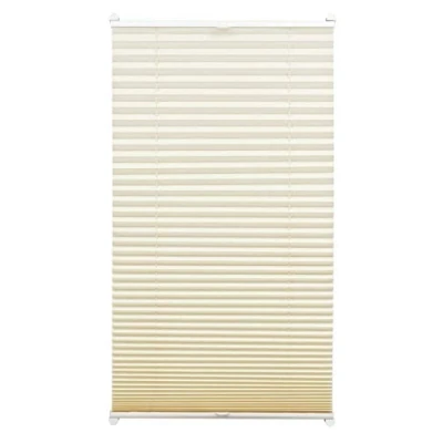 Imagen de GARDINIA Persianas plisadas, Persiana plegable opaca, Todas las piezas de montaje incluidas, plisadas EASYFIX sujetadas con dos rieles, Marfil, 95 x 130 cm (WxH)