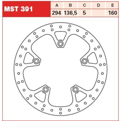 Imagen de TRW MST391 Disco de freno 294 5