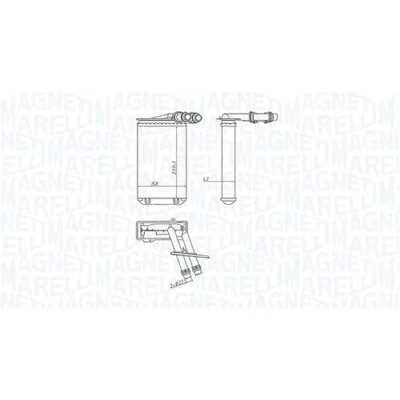 Imagen de MAGNETI MARELLI 350218445000 Radiador de Calefaccion VOLKSWAGEN: Golf 4, 4 Variant, Bora Berlina, SEAT: Leon I Hatchback, SKODA: Octavia 1 Combi