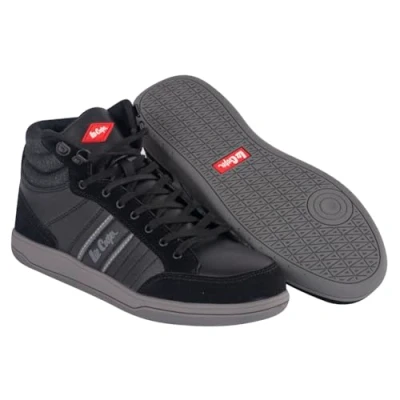 Imagen de Lee Cooper LCSHOE099 Ropa de trabajo para hombre, puntera acero mediana, entresuela seguridad, S1P SRA Zapatos seguridad el trabajo, Gris/Negro, 45 EU