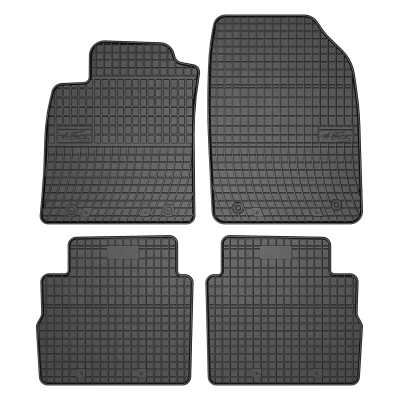 Imagen de FROGUM 0703C Juego de alfombrillas suelo Caucho delante y detrás 4 negro Adaptado OPEL: Vectra C Berlina, Caravan