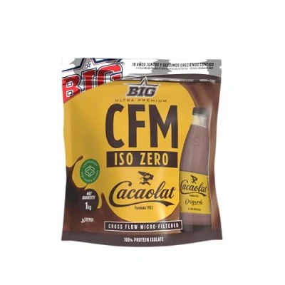 Imagen de BIG Proteina Isolada Proteinas Whey para Masa Muscular Protein Isolate Proteína en Polvo Materia Prima Premium Sin Grumos, Baja Lactosa, Azúcares Añadidos (1kg,Cacaolat)