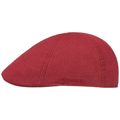 Imagen de Stetson Gorra Texas Cotton con protección UV 40+ Plana de algodón Unicolor Primavera/Verano Burdeos L (58 59 cm)
