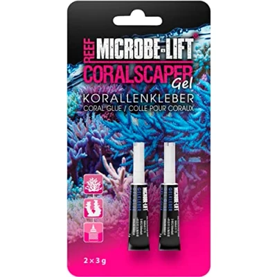 Imagen de MICROBE LIFT Coralscaper 2x3g Pegamento profesional para corales en forma de gel acuarios marinos, fijación segura, fácil usar.