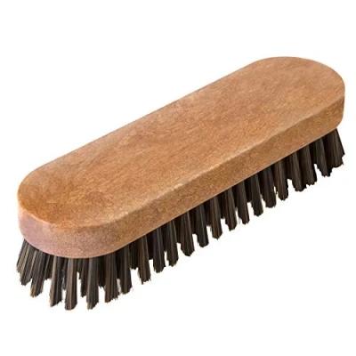 Imagen de Vigar Cepillo Limpia Zapatos Cerdas Suaves para Sacar Brillo 17,6 x 5,2 4 cm y Lustra Fabricado con Materiales Reciclados Marrón