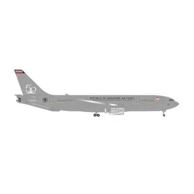 Imagen de herpa Miniatura del avión Republic of Singapore Air Force Airbus A330 MRTT, RSAF 50 Years 761, Escala 1/500, Modelo prefabricado, maqueta de colleción, modelismo, Avion sin Soporte, Figura plástico