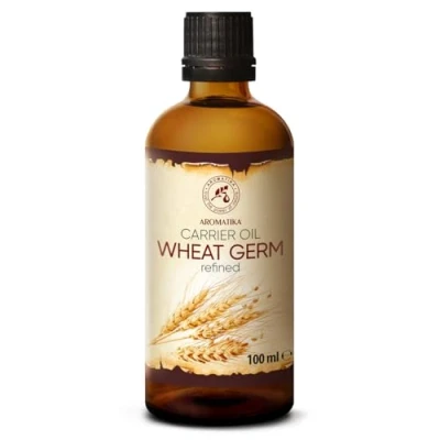 Imagen de Aceite de Germen Trigo 100ml Triticum Vulgare Germ Oil Eua 100% Puro y Natural Botella Cristal Cuidado Intensivo para el Rostro Masajes Cosmética