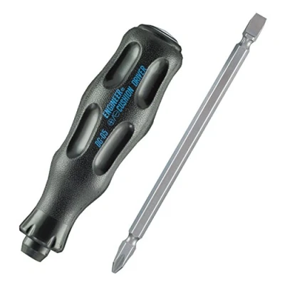 Imagen de ENGINEER dg 05 Destornillador 2 en 1 (hoja reversible de doble punta), color negro y azul, unidad