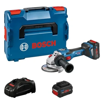 Imagen de Bosch Professional BITURBO GWS 18V 15 SC Amoladora angular a batería (18V, disco Ø 125 mm, velocidad variable, Connectivity, 2 baterías x 5.5 Ah ProCORE18V, en L BOXX)