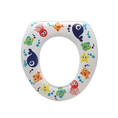Imagen de Kiokids Reductor de WC Océano para Niños Acolchado y Fácil Limpiar