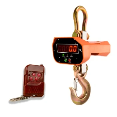 Imagen de Báscula industrial, 5 Toneladas de Capacidad, Electrónica, gancho, 5000 kg/1100 lb, Control remoto, Precisión 2000 g, HDWR wagPRO H5000