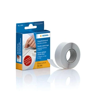 Imagen de Herma 1081 Cinta adhesiva, doble cara, 1.25 cm x 12 m, 1 unidad