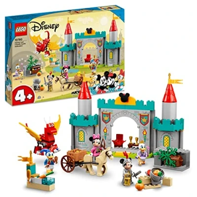 Imagen de LEGO 10780 Disney Mickey y Sus Amigos: Defensores del Castillo, Juguetes Construir con Minifiguras Minnie Mouse, Daisy Pato Donalds, Figuras Animales, Regalo Niños a Partir 4 Años