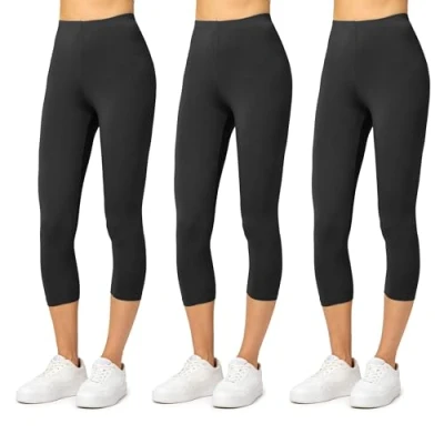 Imagen de Merry Style Leggins 3/4 Mallas Deportivas Mujer MS10 144 (Negro/Negro/Negro, M)