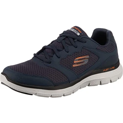 Imagen de Skechers Flex Advantage 4.0, Zapatillas Hombre, Navy Leather Mesh PU Trim, 45 EU