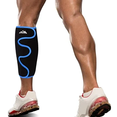 Imagen de supregear Soporte para Pantorrilla, Férula Ajustable Manga Envolvente Hinchazón Muscular, Entrenamiento de Senderismo, Cómodo Transpirable Calf Support Hombre y Mujer