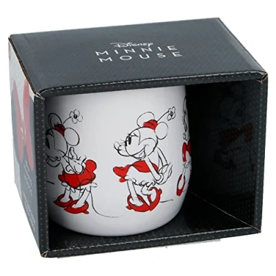 Imagen de Taza de cerámica con forma en 3D 360 ml cabeza Minnie Mouse caja regalo