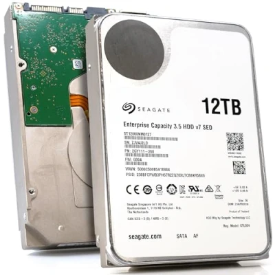 Imagen de Seagate Enterprise Capacity v7 ST12000NM0127 Disco duro 12 TB interno 3.5&quot; SATA 6Gb/s 7200 RPM 256MB de caché (reacondicionado)