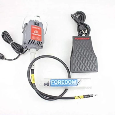 Imagen de Eleoption Pro Foredom SR Motor de fresado con eje flexible para colgar, herramientas diseño y reparación joyas, 220 V, 230 W, 4 mm