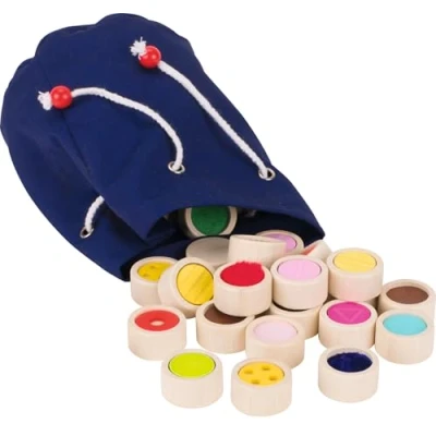 Imagen de goki Juego de Memoria táctil en Bolsa algodón, Multicolor (59004)