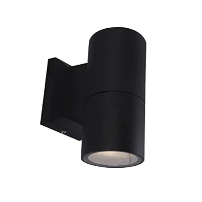 Imagen de wonderlamp Aplique de pared Exterior Chill, 65W, Impermeable IP44, Lámpara Moderno, Cilíndrico, Negro, 1 Luz GU10