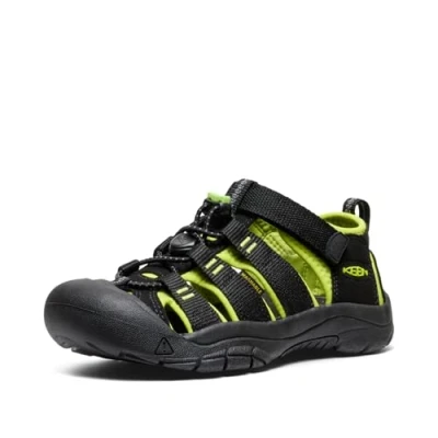 Imagen de KEEN Newport H2, Sandalias para Unisex niños, Negro (Black/Lime Green), 38 EU