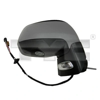 Imagen de Espejo retrovisor Tyc 326 0107 derecha imprimado para ajuste elect. espejo, convexo, calefactable, abatible eléctricamente, con sensor de temperatura