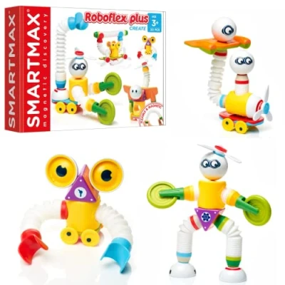 Imagen de SmartMax Roboflex Plus Juego de construcción magnético para niños 3 años