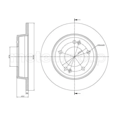 Imagen de Disco de freno METELLI 23 1440C