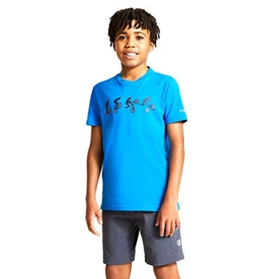 Imagen de Dare2B Regatta Go Beyond Camiseta Informal Estampada De Algodón T Shirts/Polos/Vests, Niños, Atheltic Blue, 5 6