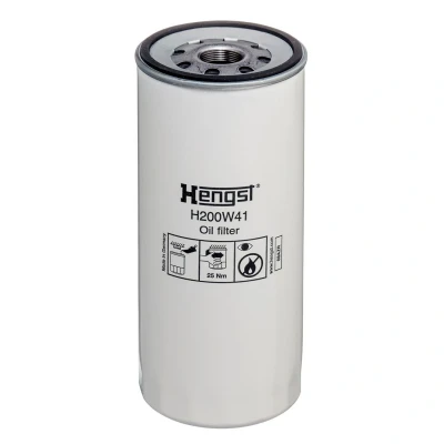 Imagen de HENGST FILTER H200W41 Filtro de aceite 1 1/8 16UN enroscable RENAULT TRUCKS: Premium 2, Kerax, Magnum, VOLVO: FH 12, FM