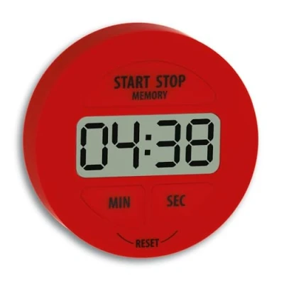 Imagen de TFA Temporizador Digital y cronómetro, Rojo, L 55 x B 17 H mm